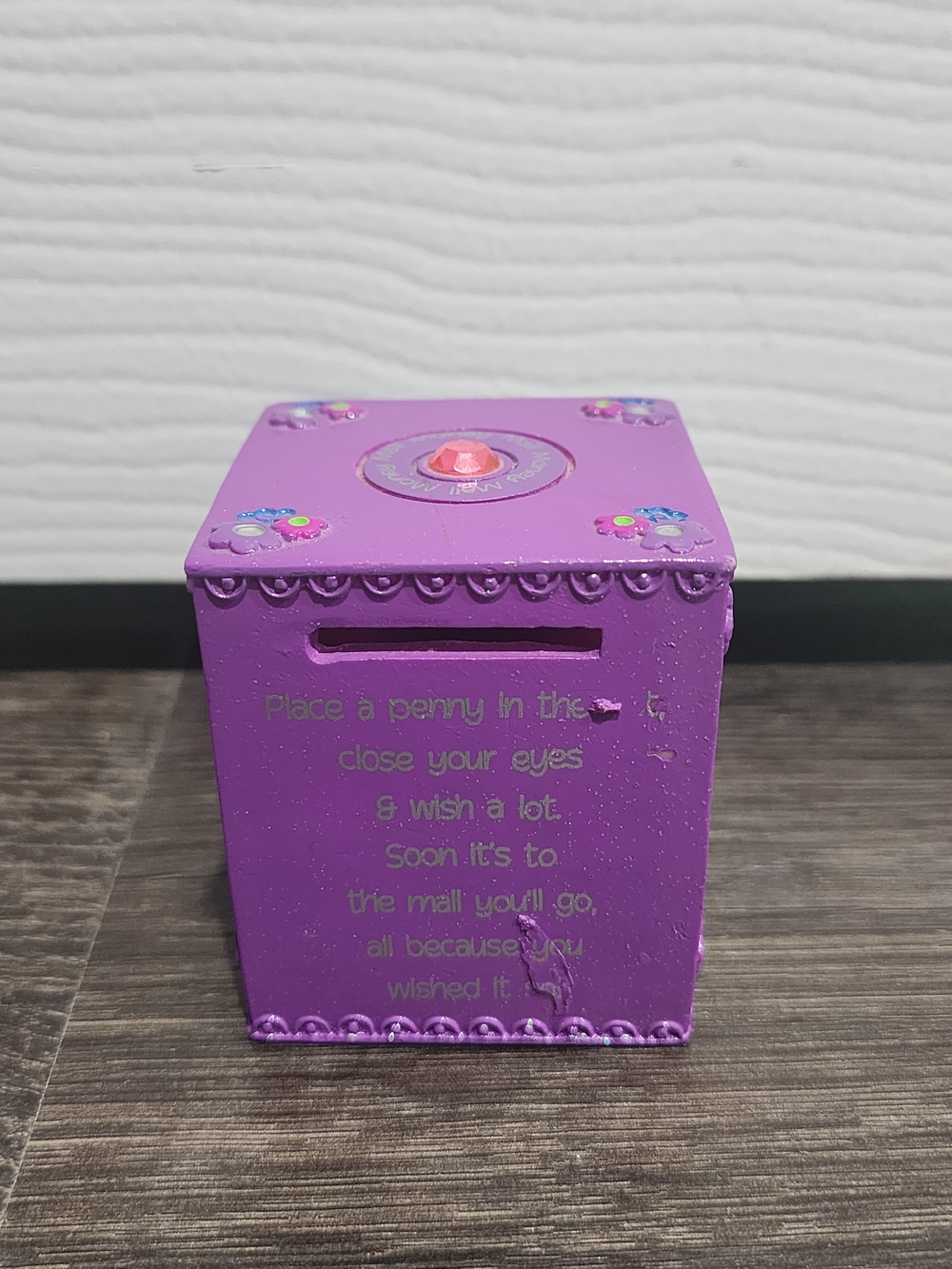 Vintage Claires Y2K Purple Bank Coin Box